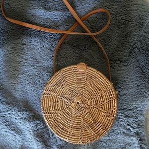 Woven crossbody bag